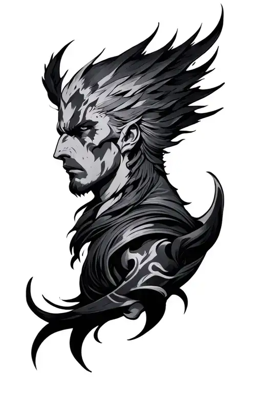 Baldur right bicep tattoo tattoo design idea