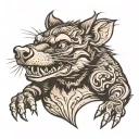 Tasmanian devil tattoo design idea