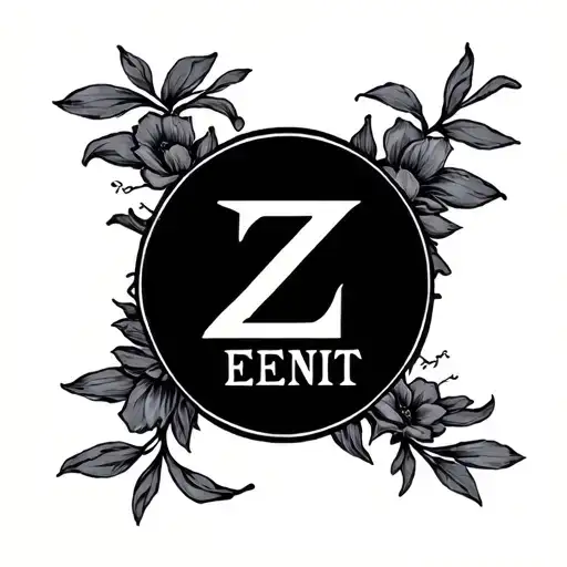 name - Z E N I T tattoo design idea