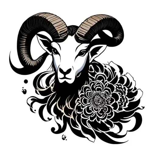 male aries & royalty free your mind tattoo design idea