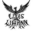 "Eleïs Lihann" Flaming phoenix rising tattoo design idea