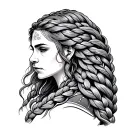 viking braid tattoo design idea