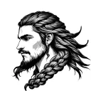 viking braid tattoo design idea