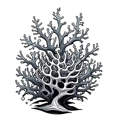 Coral tattoo design idea