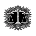 Consisting of "El Que No Ariesga, No Ghana" Libra symbols tattoo design idea