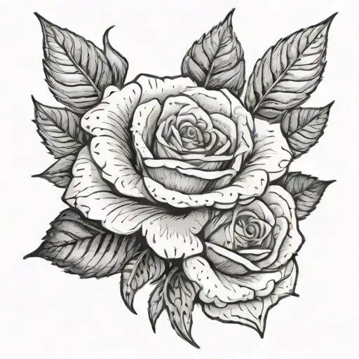 This Too Shall Pass' with Rose behind tattoo design idea