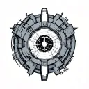 Arc Reactor tattoo design idea
