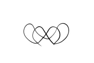 Infinite with 2 intertwined hearts tattoo design idea