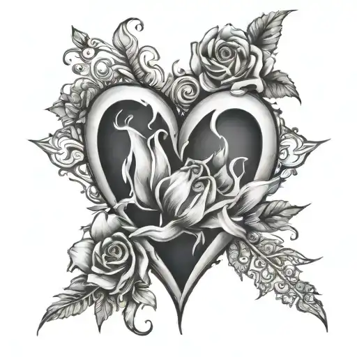 impossible love tattoo design idea