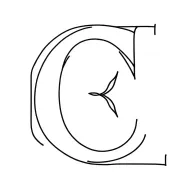 hook inside a letter C E tattoo design idea