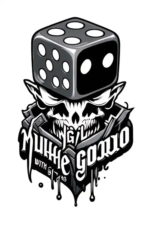 dice   long live gordo with muha med dispos and 11:05  tattoo design idea
