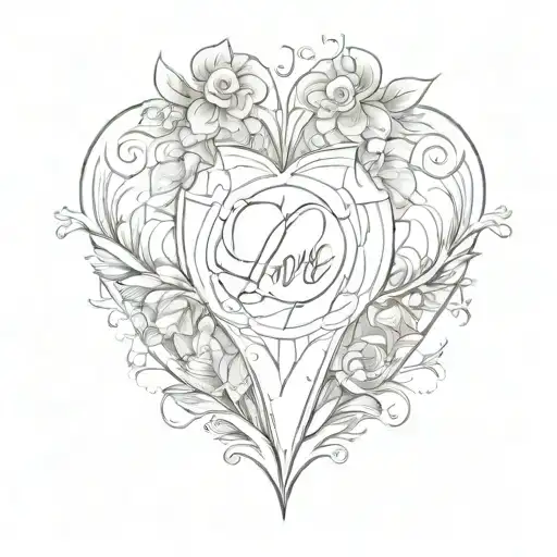 love tattoo design idea
