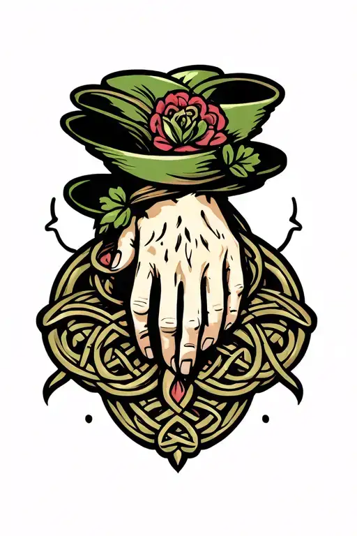 celtic hand tattoo tattoo design idea