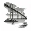Mackinac Bridge tattoo design idea