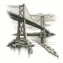 Mackinac Bridge tattoo design idea