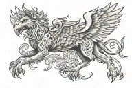 gryphon tattoo design idea