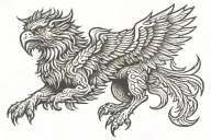 gryphon tattoo design idea
