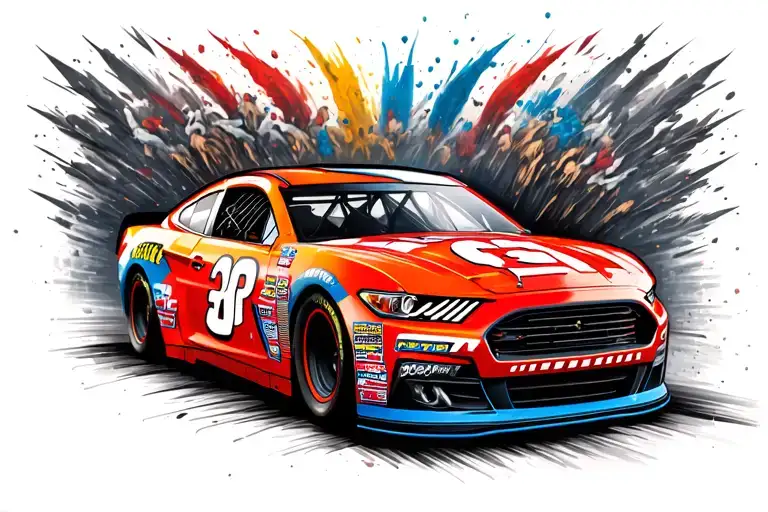 nascar tattoo design idea