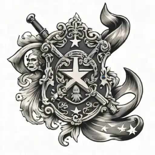 confederate tattoo design idea