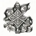 confederate tattoo design idea