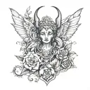 tattoo based on the work master and margarita tattoo design idea