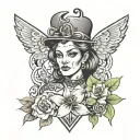 tattoo based on the work master and margarita tattoo design idea