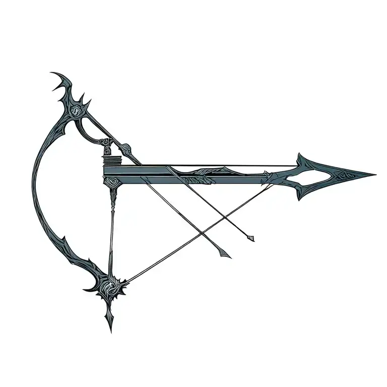 Crossbow from Dota2 Drow Ranger tattoo design idea