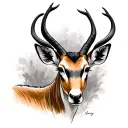 Springbok tattoo design idea