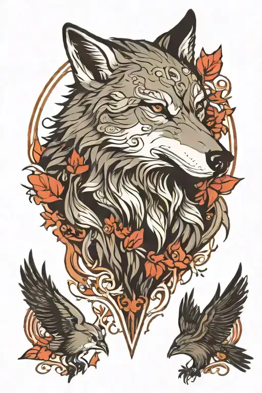 1,529+ Raven And Wolf Tattoo Ideas in 2026 - BlackInk AI
