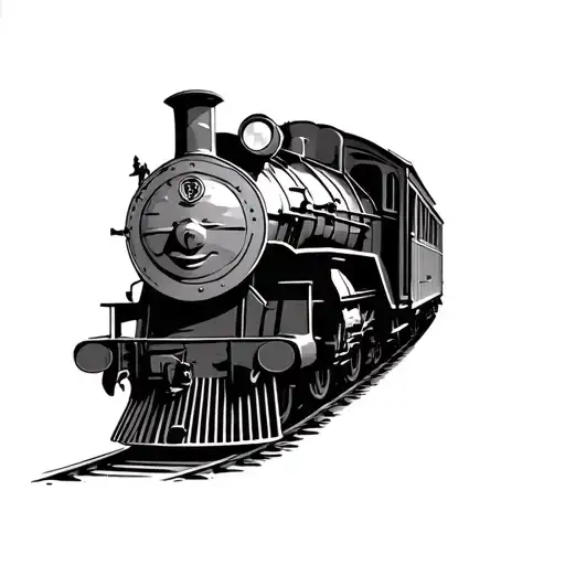 memorable tattoo about my grandad who had a passion for trains  tattoo design idea