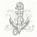 anchor tattoo design idea