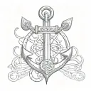 anchor tattoo design idea