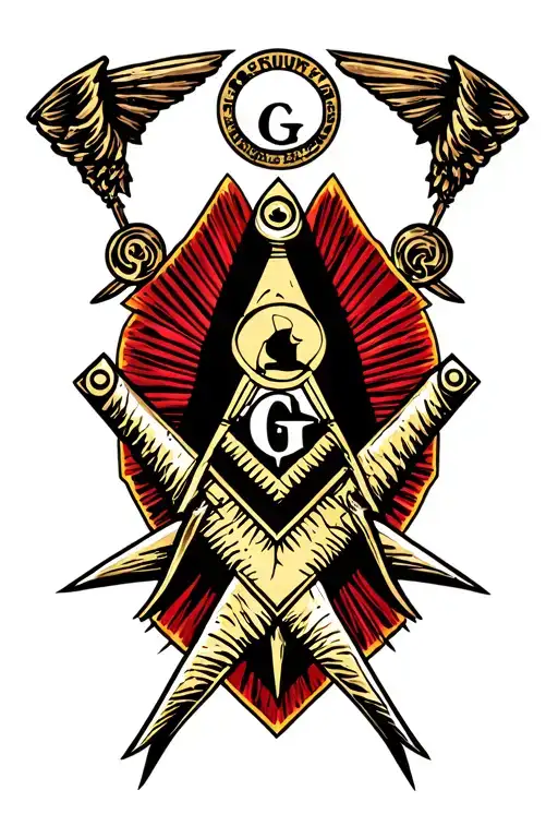 masonic symbol, knights Templar tattoo design idea