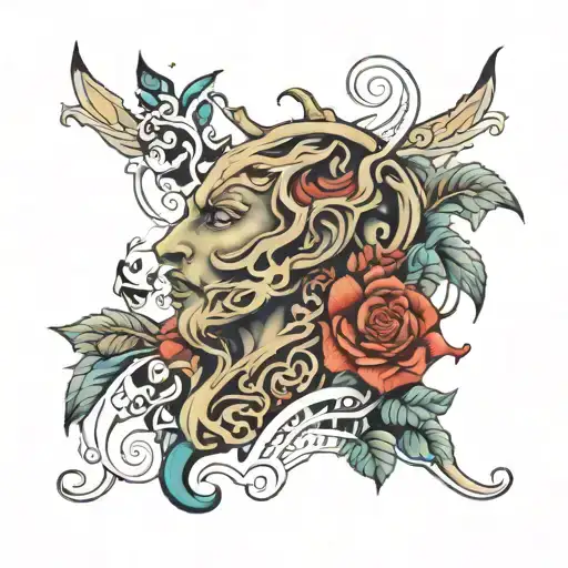 7 creations of genesis on neck tattoo tattoo design idea