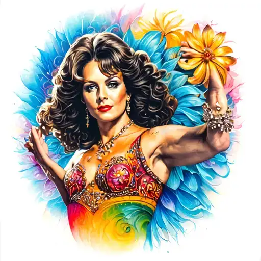 dancing queen abba tattoo design idea
