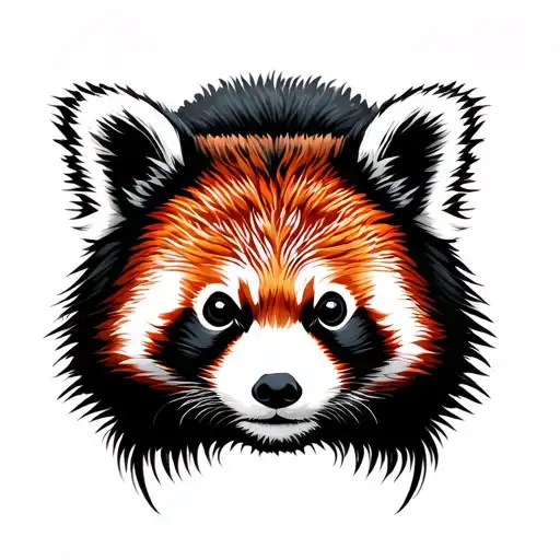 Red Panda tattoo design idea