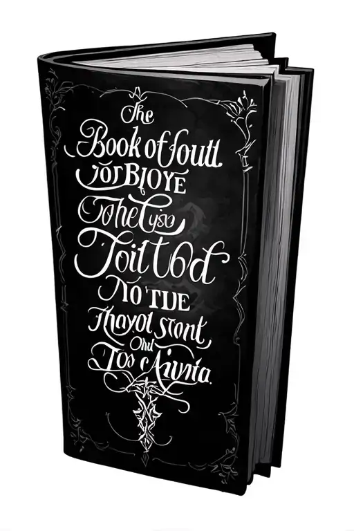 the book of job bible verse tattoo design idea