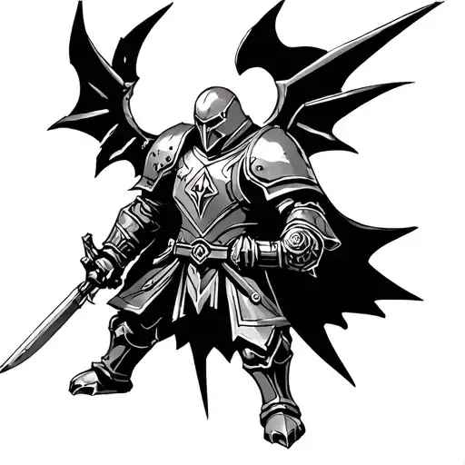 warhammer 40k black templar tattoo design idea