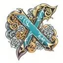 Letter x tattoo design idea