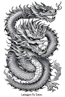 Dragon dragon Laos tattoo design idea