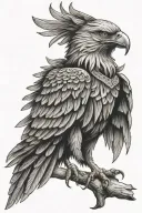 mexican eagle tattoo design idea