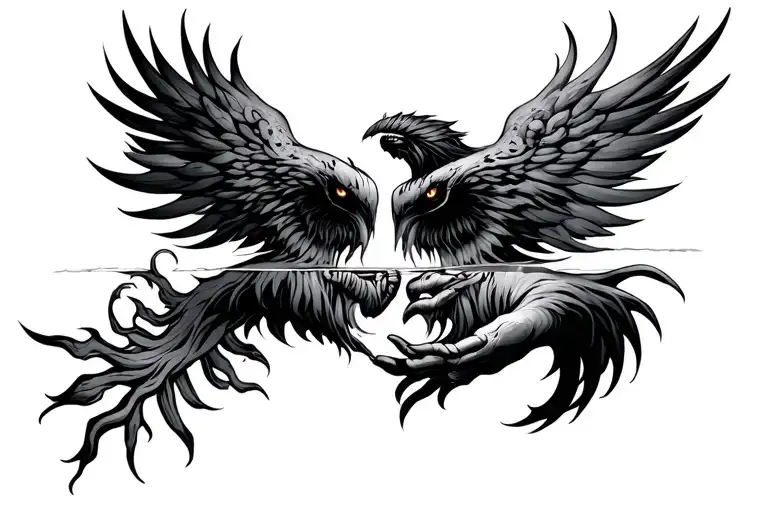 Unalona Resurrection and Resilience tattoo design idea