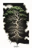 yggdrasil tree tattoo design idea