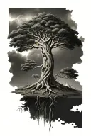 yggdrasil tree tattoo design idea