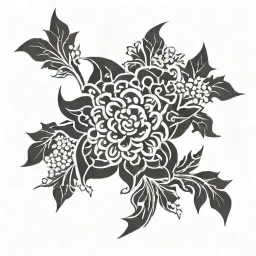 traditional chinese dynasty patterns tattoo design idea
