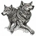 tattoos for a wolf blood tribe  tattoo design idea