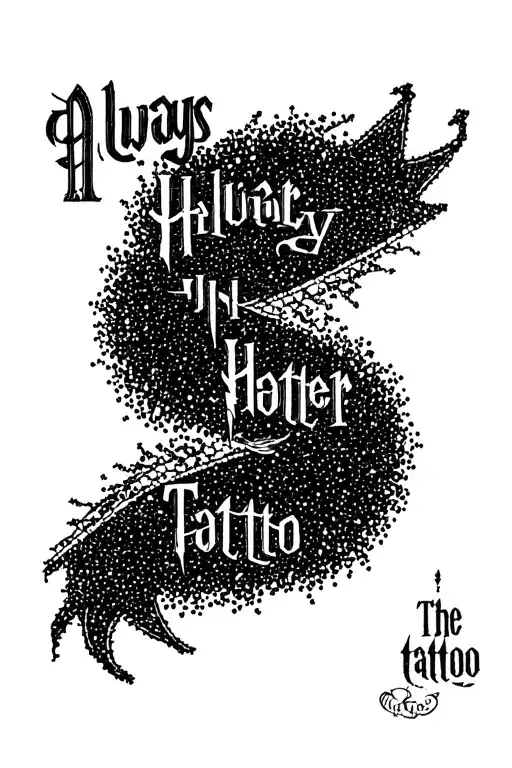 "Always " Harry Potter inspired tattoo tattoo design idea