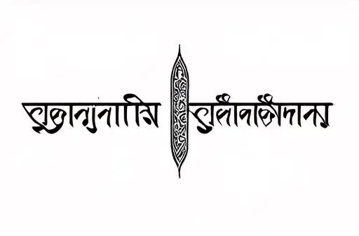 "Gayatri Mantra" tattoo design idea