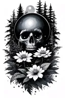 abstract outdoorsy nature designs tattoo design idea