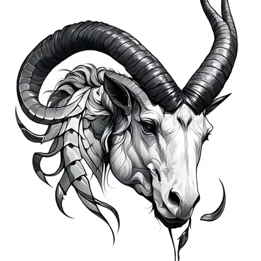 combination of Capricorn, virgo, Scorpio, and Aries  tattoo design idea